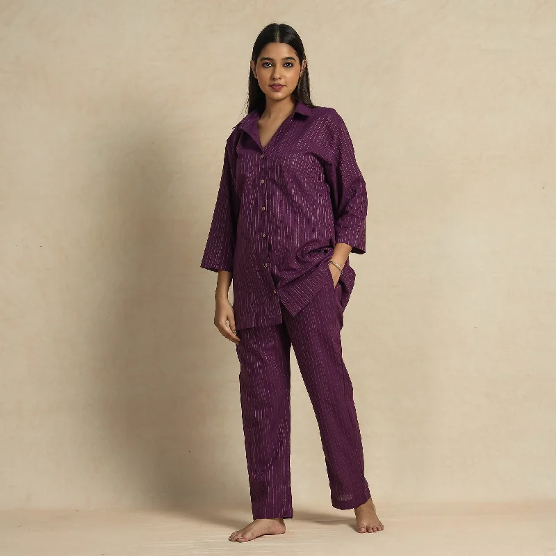 2023-919-1-131-dark-purple-jacquard-cotton-top-pyjama-night-suit-set