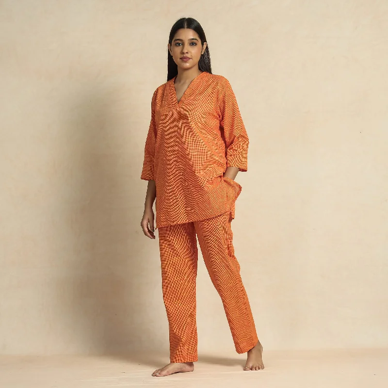 2023-919-1-21-orange-jacquard-cotton-top-pyjama-night-suit-set