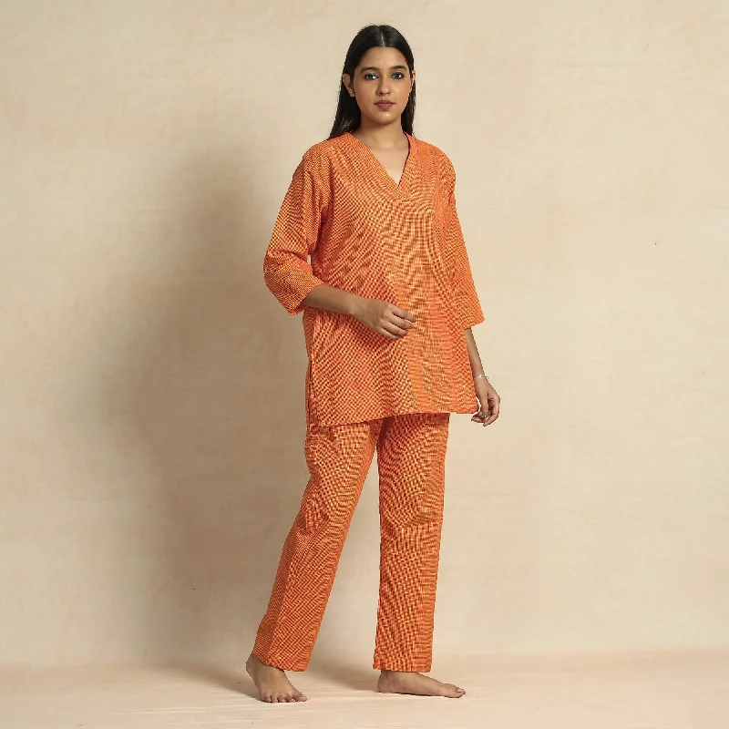 2023-919-1-21-orange-jacquard-cotton-top-pyjama-night-suit-set