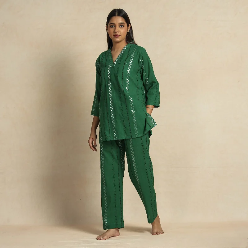 2023-919-1-31-dark-greenjacquard-cotton-top-pyjama-night-suit-set