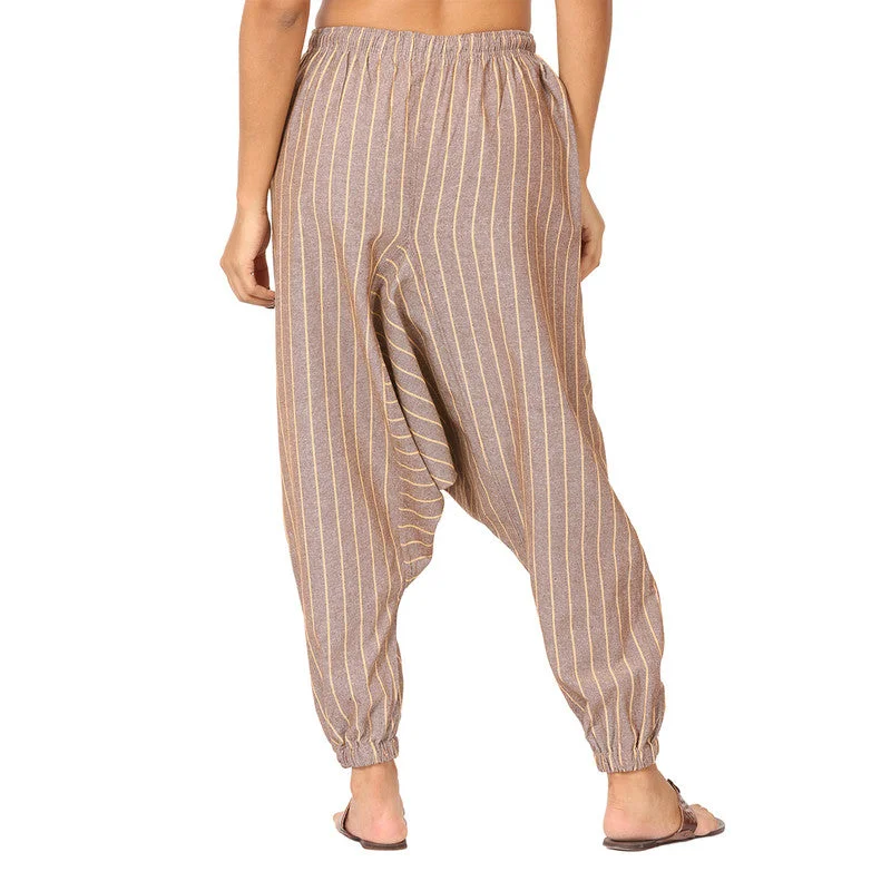 aatman-cotton-harem-pants-for-women-brown-stripes-bt01029-080524