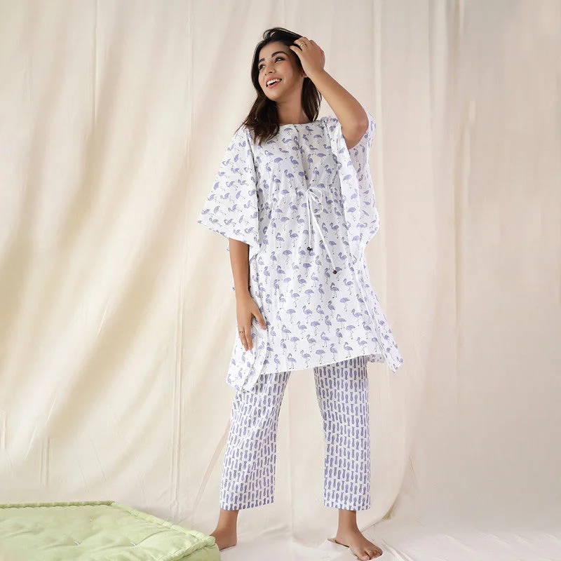 keva-cotton-kaftan-set-flamingo-print-white-op13-26922