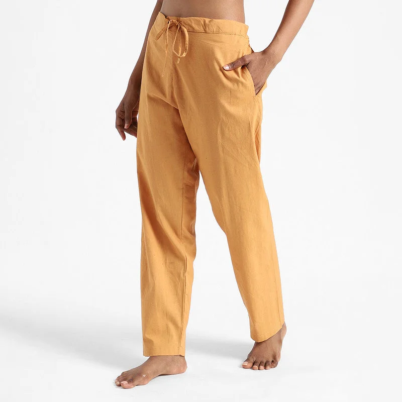 organic-cotton-pants-for-women-slim-fit-orange