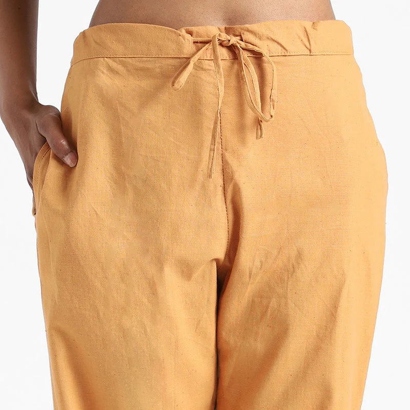 organic-cotton-pants-for-women-slim-fit-orange