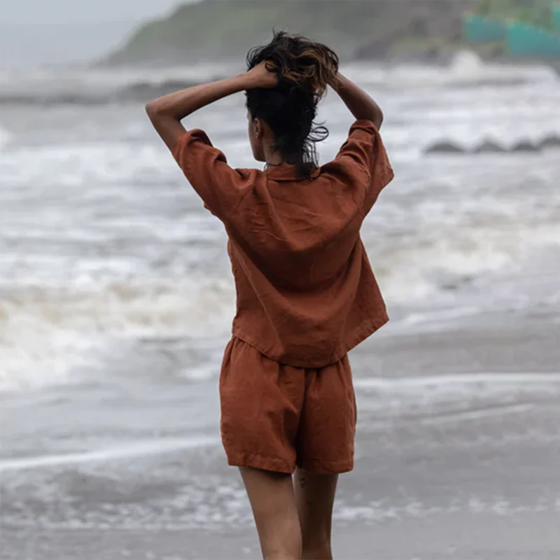 saphed-linen-shirt-shorts-for-women-cinnamon-brown-040408b-250124