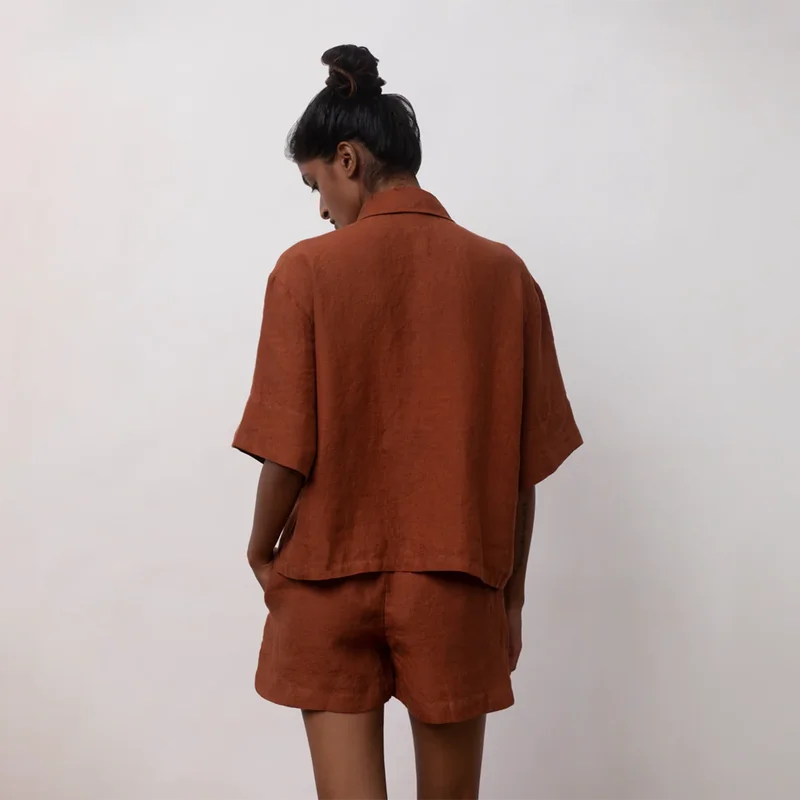 saphed-linen-shirt-shorts-for-women-cinnamon-brown-040408b-250124