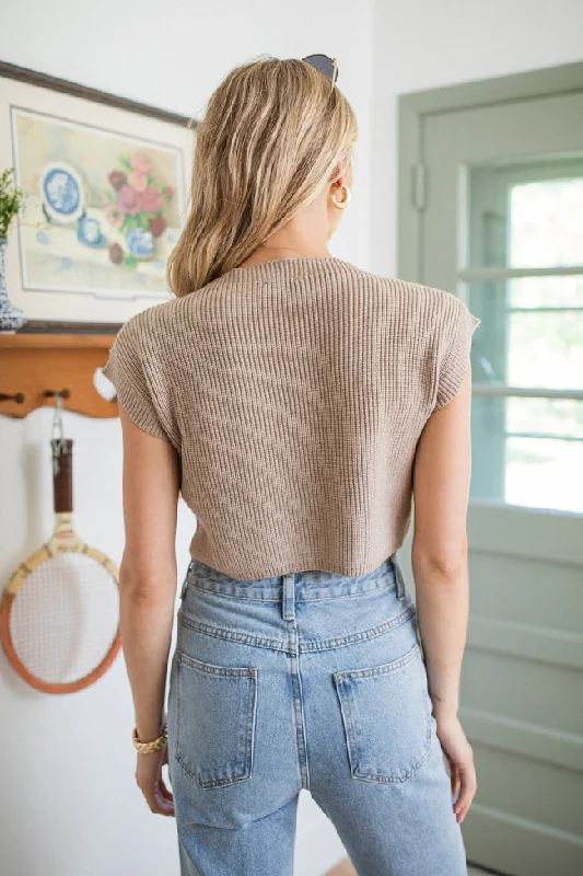 the-one-i-want-taupe-short-sleeve-pocketed-sweater