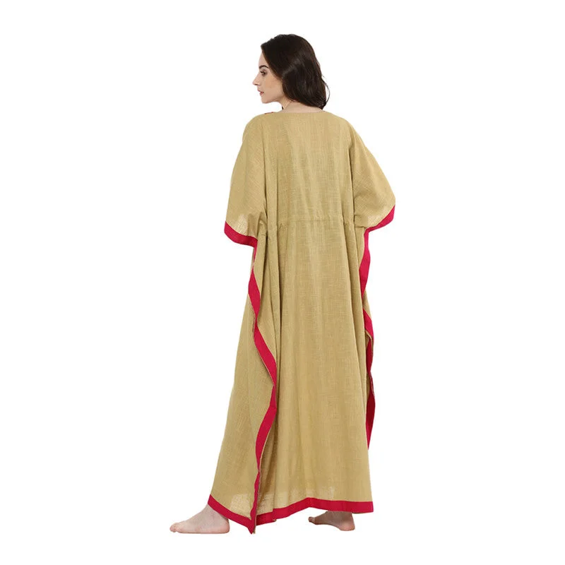 unidraa-cotton-tie-up-waist-kaftan-beige-tks003-19722