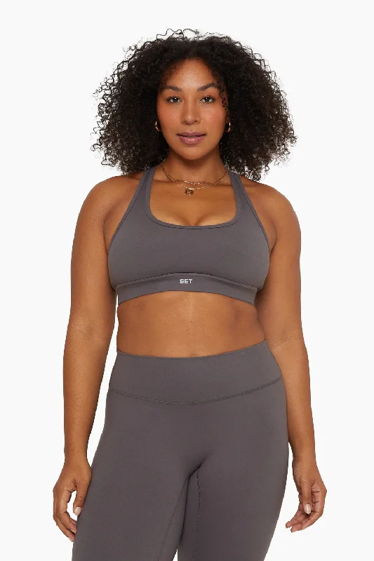 FORMCLOUD® RACER BACK BRA - GRAPHITE