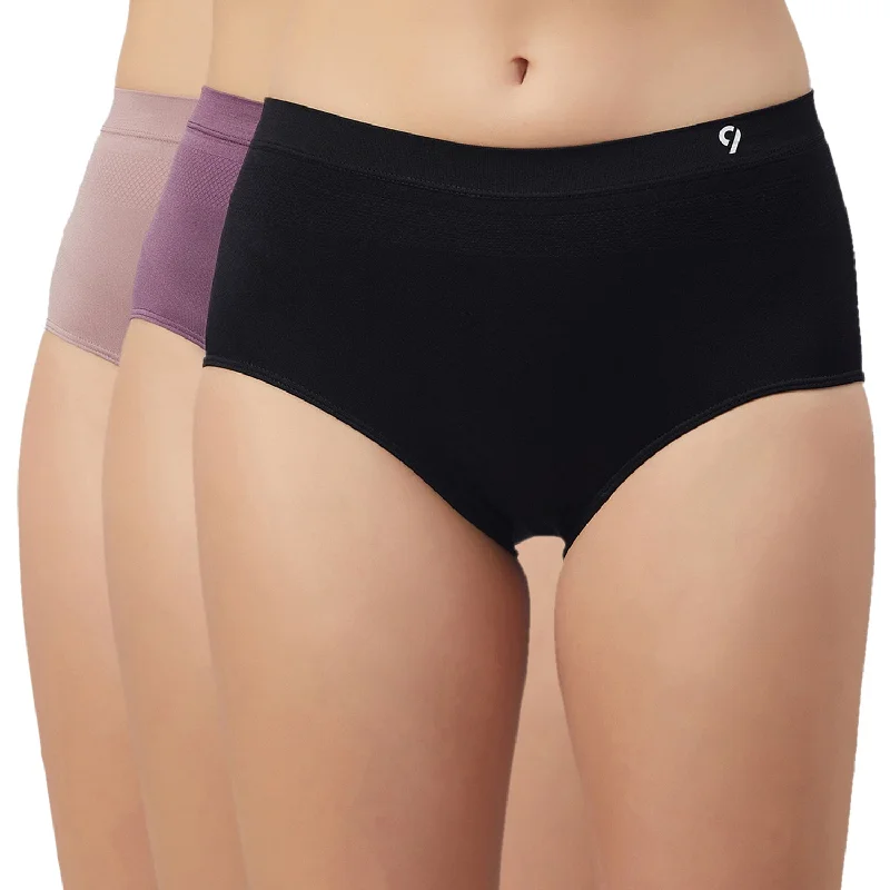 C9 AIRWEAR Solid Hipster Briefs for Women (5 Packs)