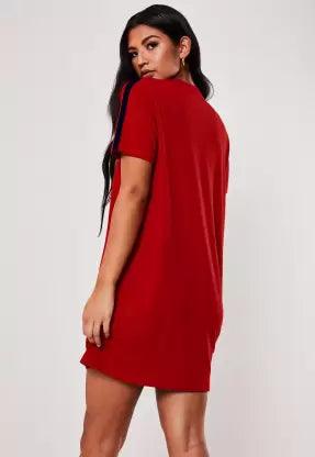 Women printed Night Dress (RED)