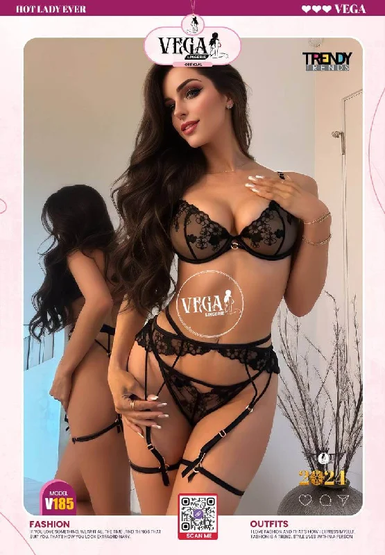 3pack Lace Lingerie Set