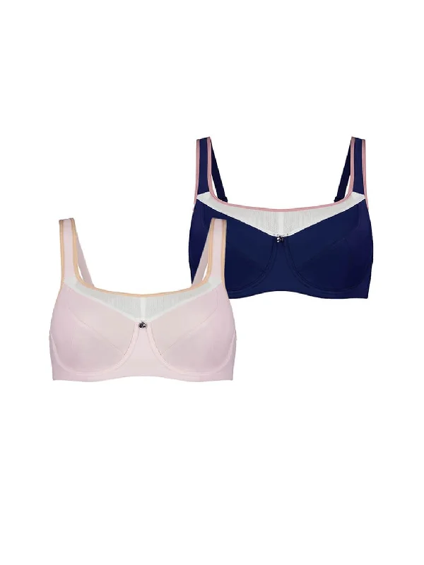 Active Bra - 2 Pack - Pearl,  Tempest