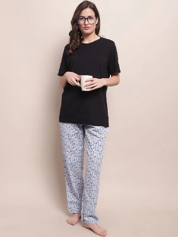 Crab Print Pyjama - Blue