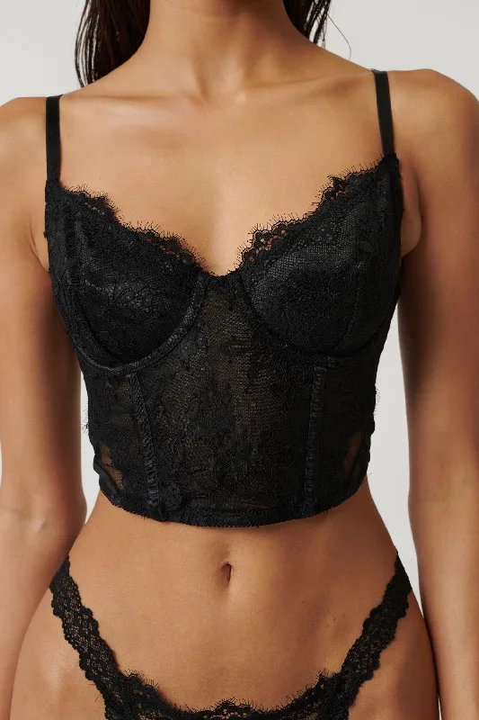 Balmain Bustier Black