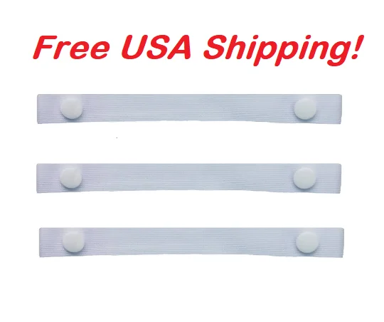 The Most Comfortable ""Bra Strap Holder"" You'll Ever Have. (White, You Get 3-Pack), Free USA shipping