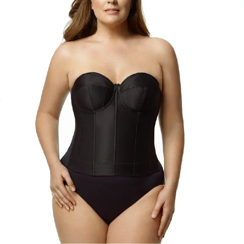 Elila Longline Black Unlined Bustier 6421