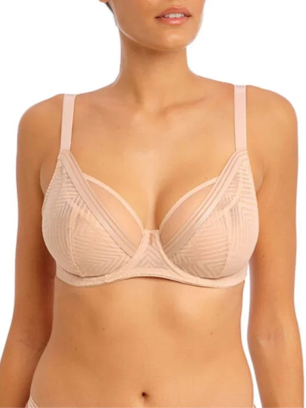 Tailored High Apex Plunge Bra - Natural Beige