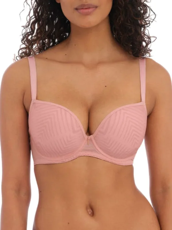 Tailored Plunge T-Shirt Bra - Ash Rose