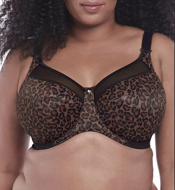 Goddess Kayla Dark Leopard Print Unlined Bra 6162