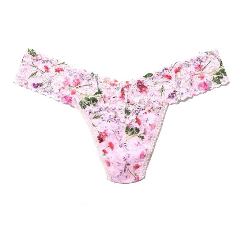 Hanky Panky Printed Lace Low Rise Thong