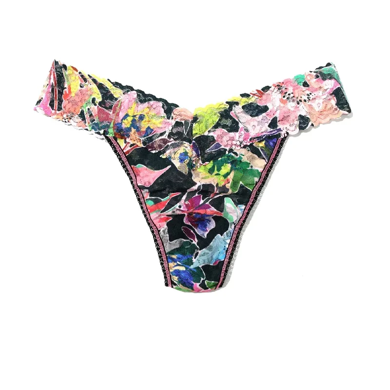 Hanky Panky Printed Lace Original Rise Thong