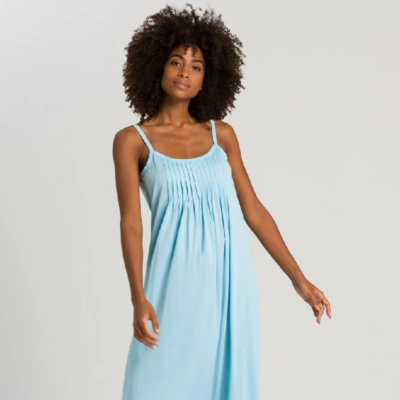 Hanro Juliet Long Nightdress 077748 Soft Cyan