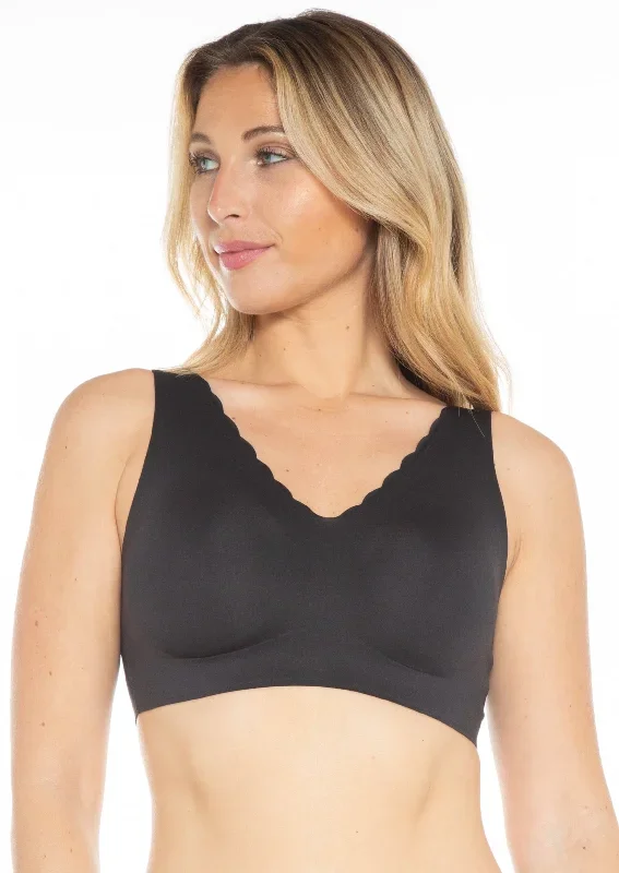 Invisible Edge Bra w/ Scallop Neckline