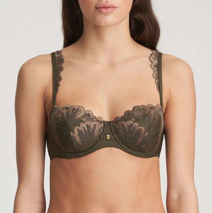 Marie Jo Phoebe Olive Green Balconette Bra 0102455