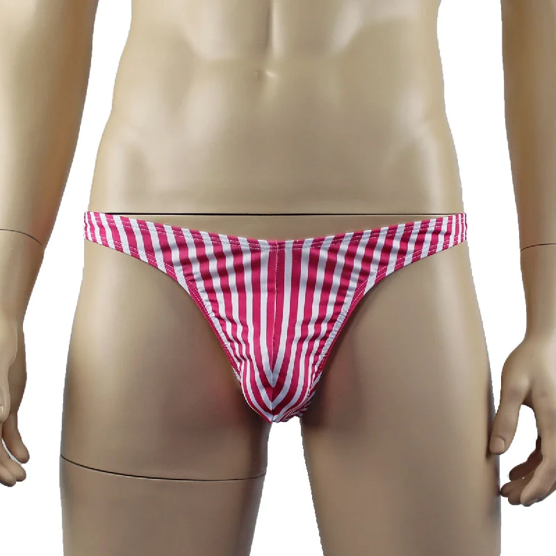 Candy Stripes Christmas Mens G string Thong Xmas Underwear