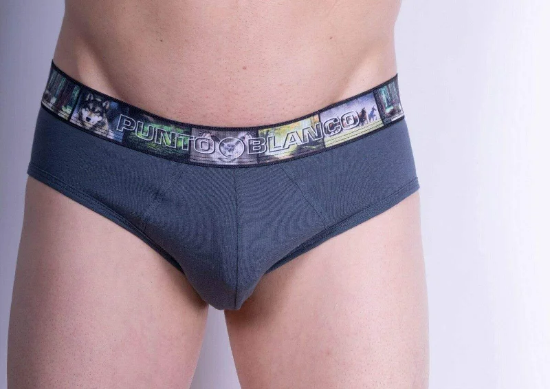 Punto Blanco Brief Land Forest Briefs Sustainable Cotton Gray 3434 15