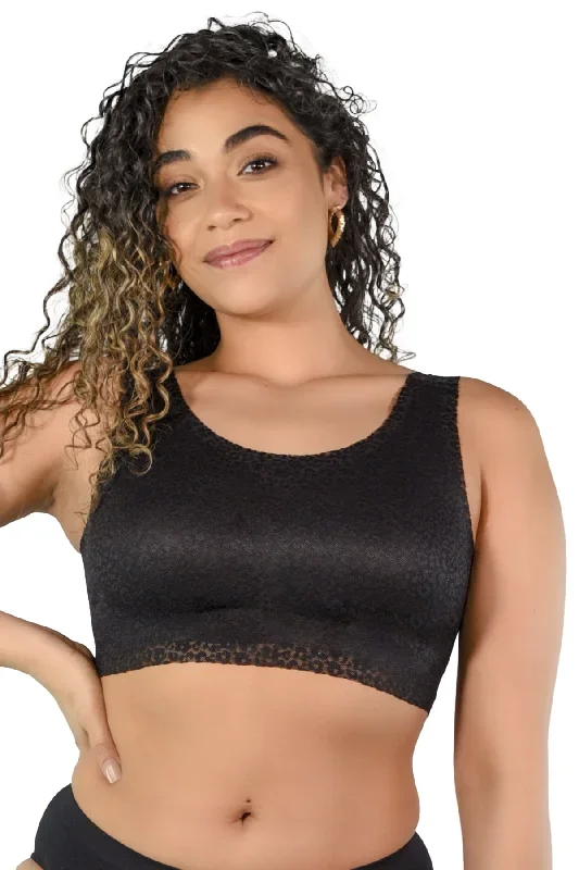 Stretch Animal Mesh Leisure Bra