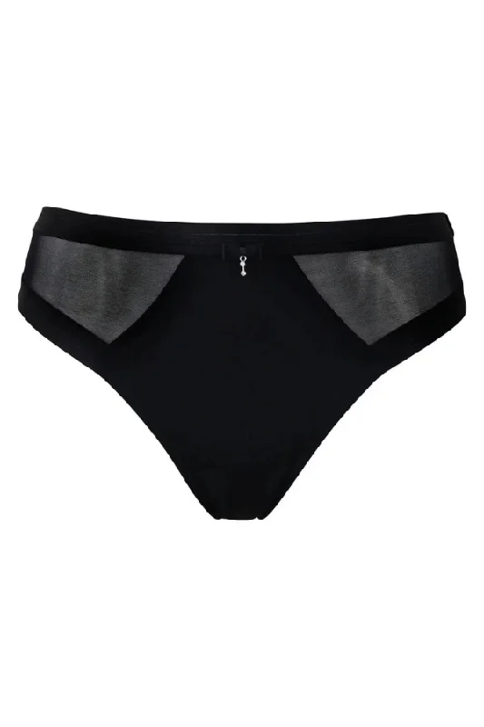 Viva Luxe High Leg Brief - Black