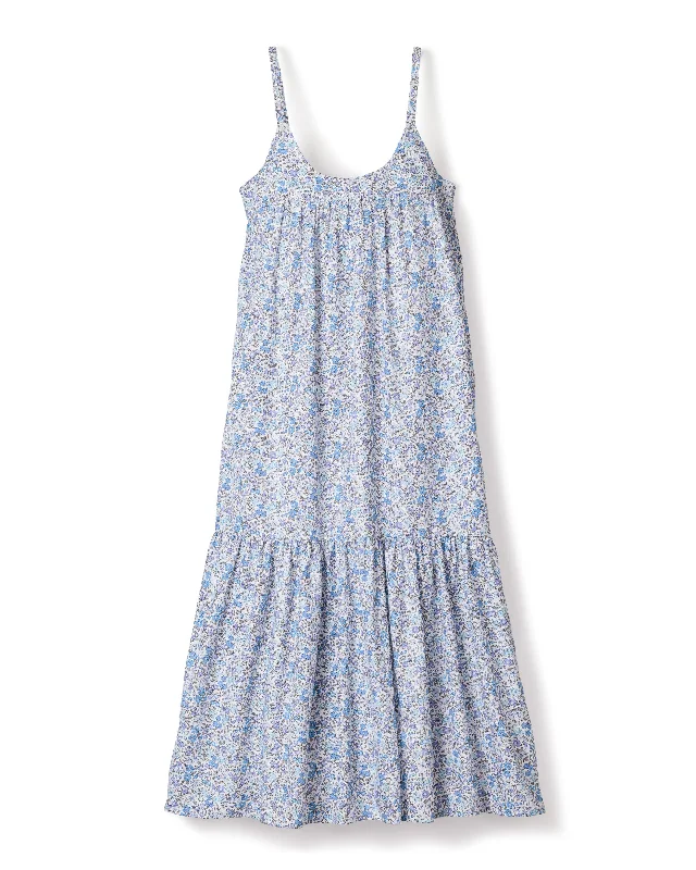 Women's Twill Chloé Nightgown in Fleur D'Azur