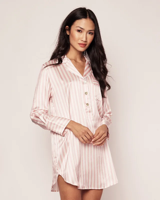 womens-pink-stripe-silk-nightshirt