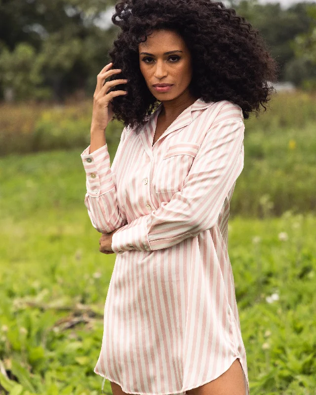 womens-pink-stripe-silk-nightshirt