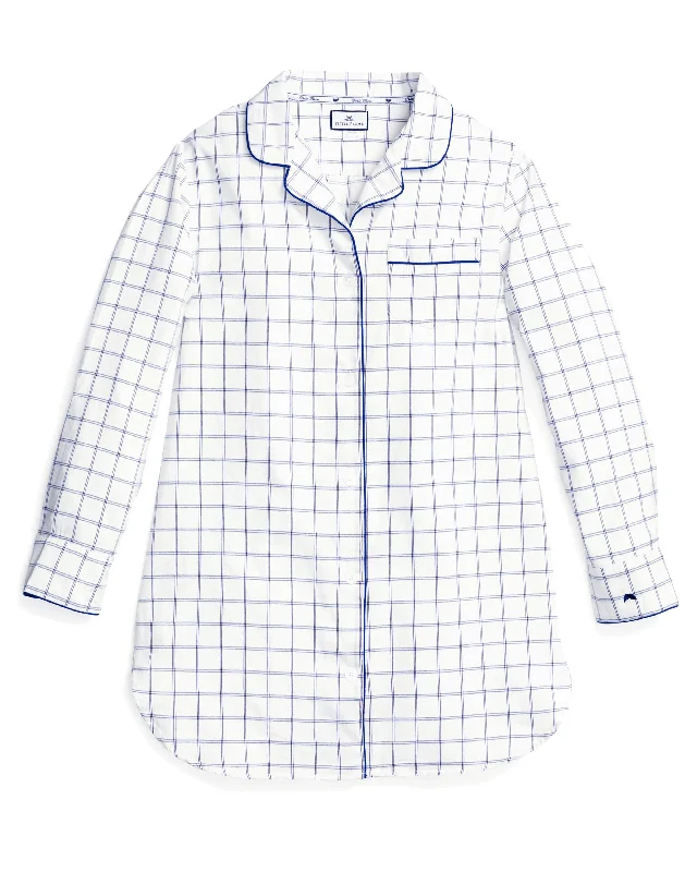 Women's Twill Nightshirt in Nantucket Tattersall